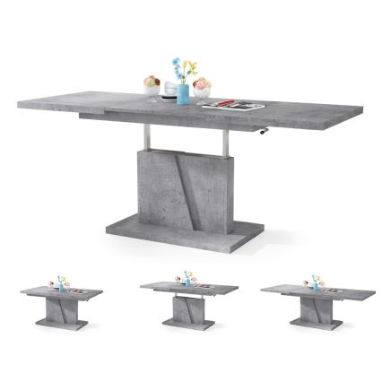 Opvouwbare salontafel met hefdak NINO grijs