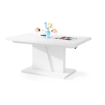 Opvouwbare salontafel met hefdak NINO wit