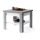 Opvouwbare salontafel met plank LIA grijs/wit