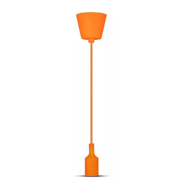 Oranje Hanglamp aan een koord 1x E27 / 60W / 230V