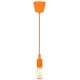 Oranje Hanglamp aan een koord 1x E27 / 60W / 230V