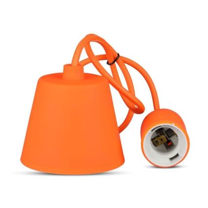 Oranje Hanglamp aan een koord 1x E27 / 60W / 230V