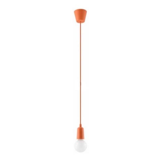 Oranje kroonluchter aan koord DIEGO 1xE27 / 60W / 230V