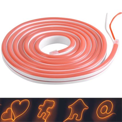 Oranje LED Strip NEON 5 m LED/27W/12V IP65