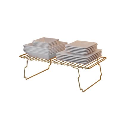 Organisateur d'étagère 42x19 cm doré