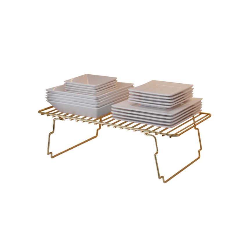 Organisateur d'étagère 42x19 cm doré