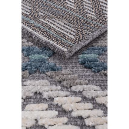 Oriëntaals vloerkleed NEPAL 160x230 cm blauw/grijs/crème