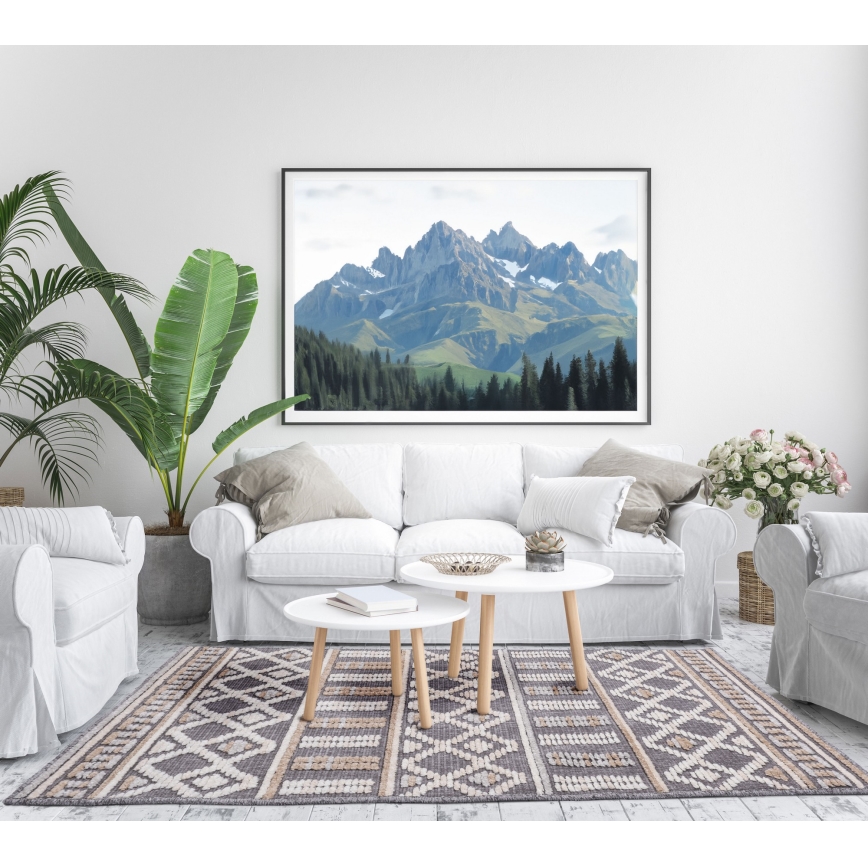 Oriëntaals vloerkleed NEPAL 80x153 cm grijs/beige