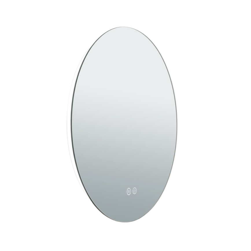 Miroir mural chauffant de salle de bain avec rétro-éclairage FOCUS LED/18W/230V 3000/4200/6000K d. 45 cm IP44