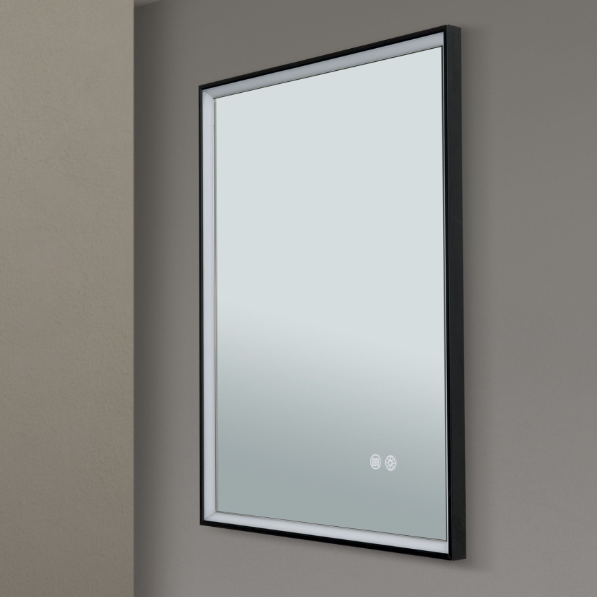 LED Badkamer verwarmde wand spiegel met een achtergrondverlichting FRAME LED/48W/230V 3000/4000/6000K 60x45 cm IP44