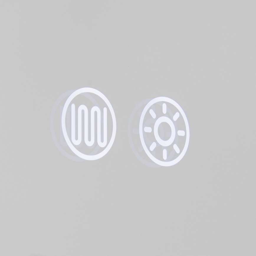 Miroir mural chauffant LED pour salle de bains avec rétroéclairage FRAME LED/48W/230V 3000/4000/6000K 60x45 cm IP44