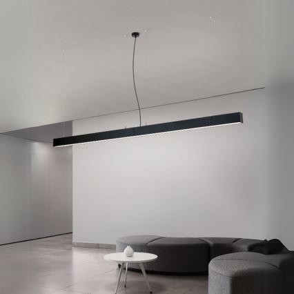 LED plafond- en hanglamp 2-in-1 PALKKI LED/38W/230V 3000/4000/5000K zwart