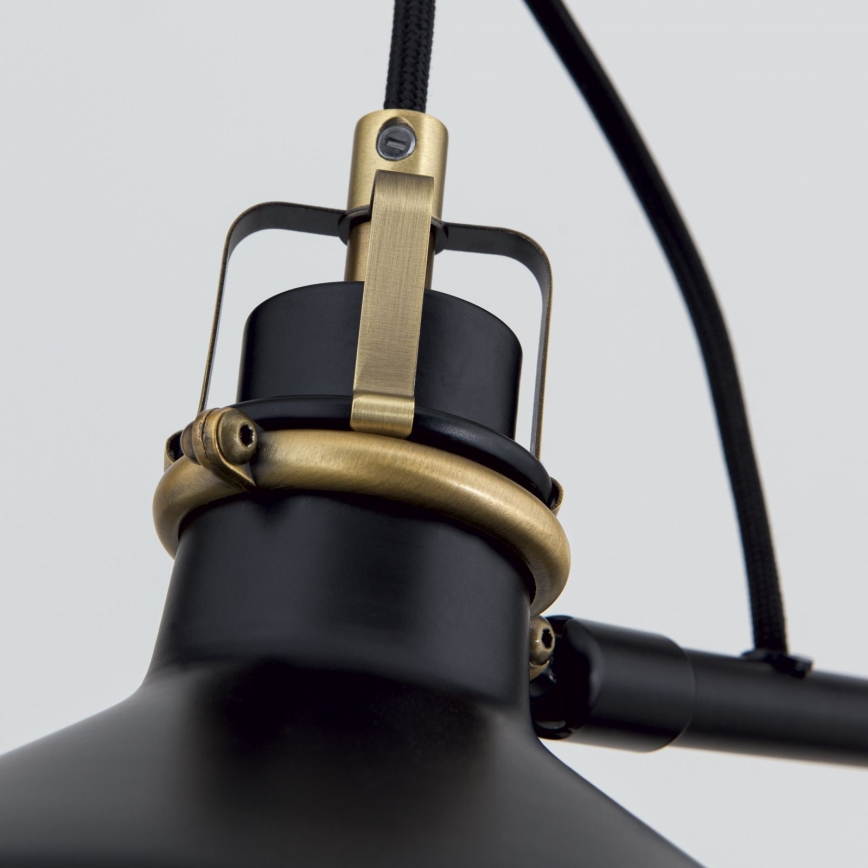 Lampadaire SCHILLER 1xE27/40W/230V noir/bronze