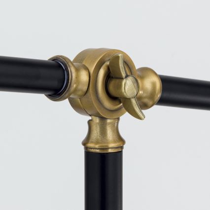 Lampadaire SCHILLER 1xE27/40W/230V noir/bronze