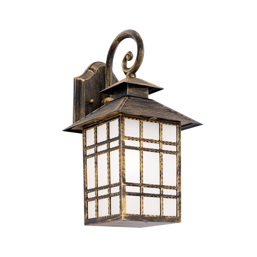 Buiten wandlamp KIKO 1xE27/11W/230V IP44 brons/patina