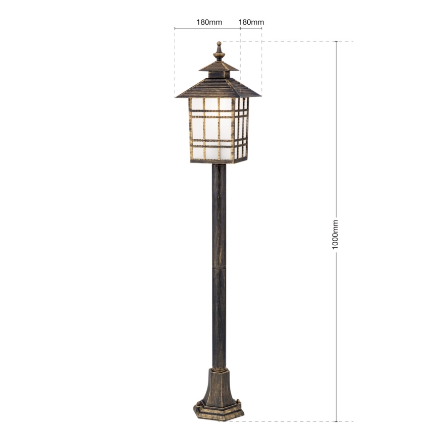 Lampe extérieur KIKO 1xE27/11W/230V IP44 bronze/patine
