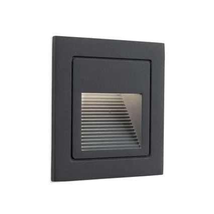 Plafonnier encastré LED LORO LED/2W/230V IP65 anthracite