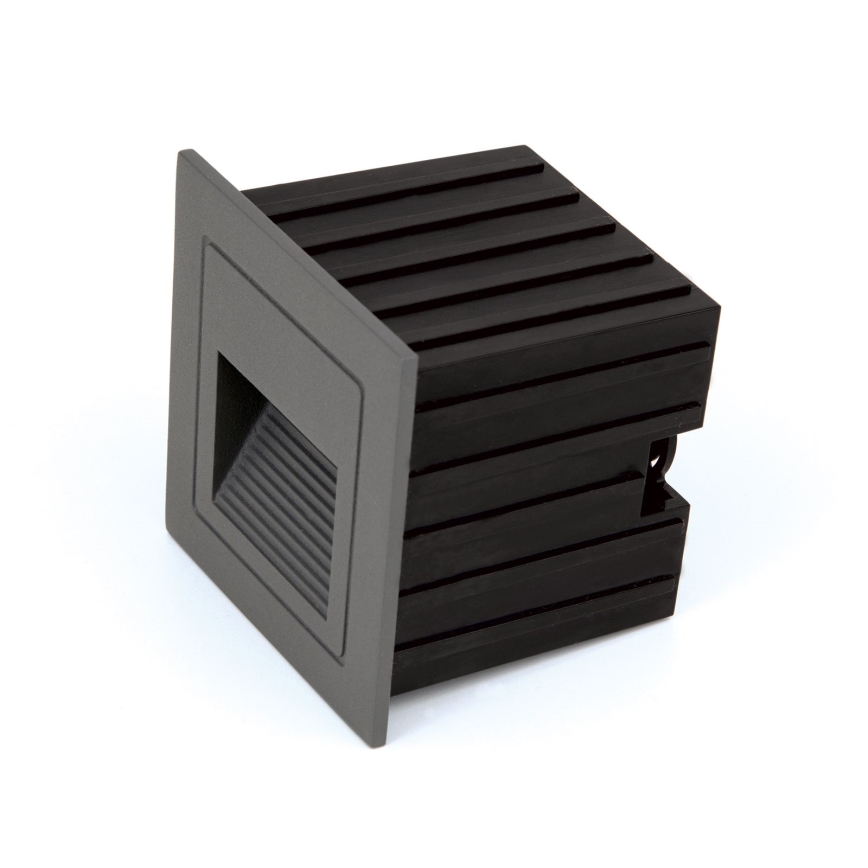 Plafonnier encastré LED LORO LED/2W/230V IP65 anthracite