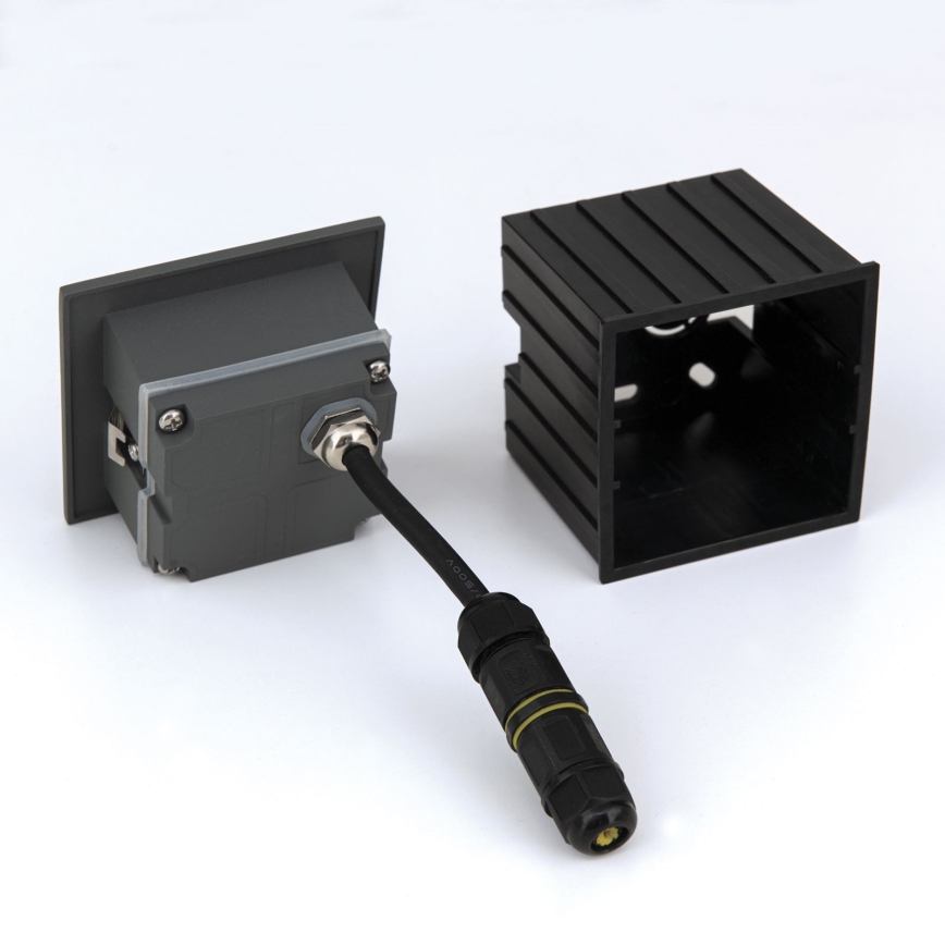 Plafonnier encastré LED LORO LED/2W/230V IP65 anthracite