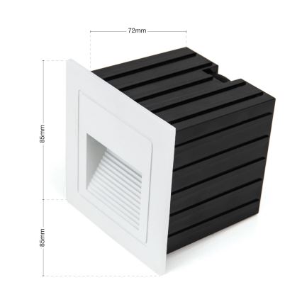 Plafonnier encastré LED LORO LED/2W/230V IP65 blanc