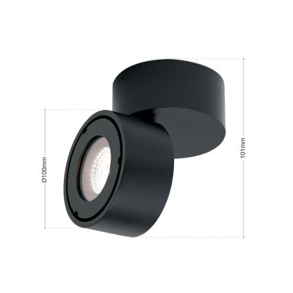 LED Dimbaar badkamer Spot HARVEY LED/15W/230V IP65 zwart