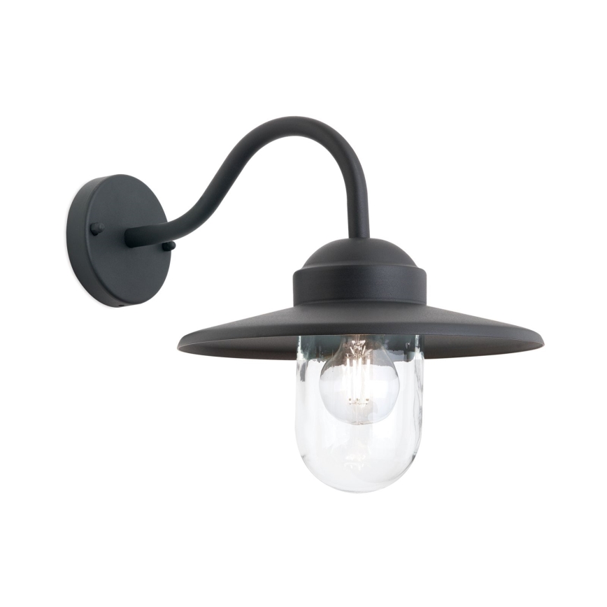 Buiten wandlamp EDWARD 1xE27/60W/230V IP44 zwart