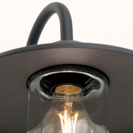 Buiten wandlamp EDWARD 1xE27/60W/230V IP44 zwart