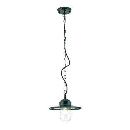 Hanglamp voor buiten EDWARD 1xE27/60W/230V IP44 groen