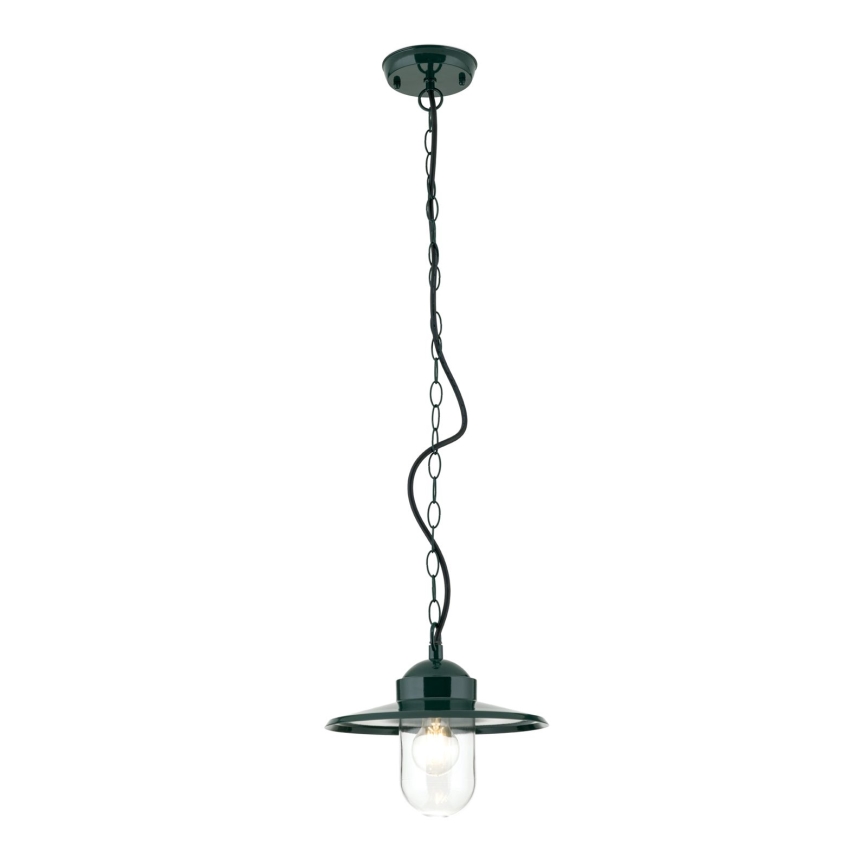 Hanglamp voor buiten EDWARD 1xE27/60W/230V IP44 groen
