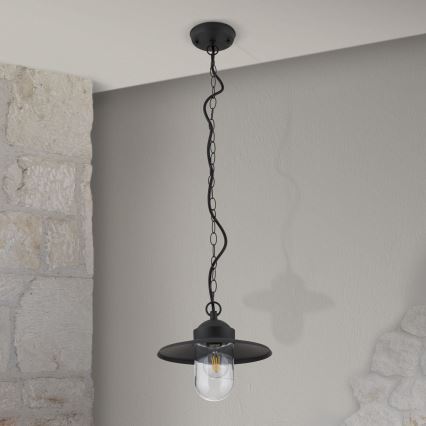 Suspension d'extérieur EDWARD 1xE27/60W/230V IP44 noir