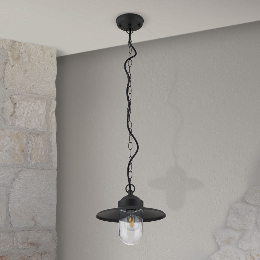 Suspension d'extérieur EDWARD 1xE27/60W/230V IP44 noir