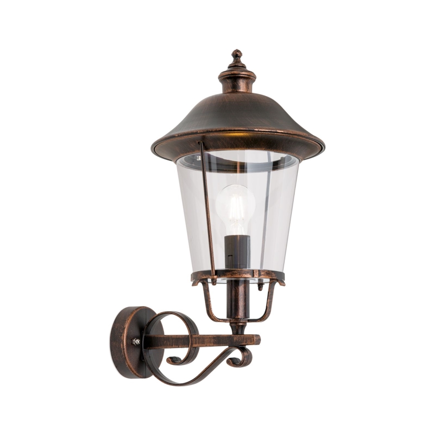 Buiten wandlamp KENZO 1xE27/100W/230V IP44 brons/patina