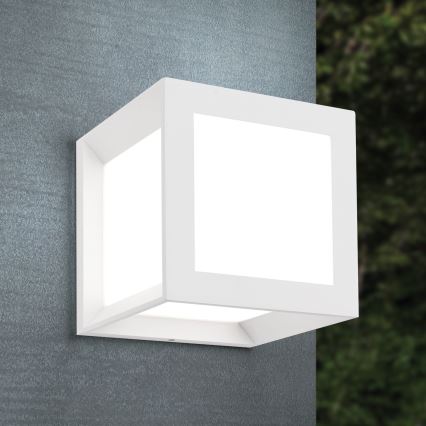 Buitenlamp HENRY 1xE27/15W/230V 16x16 cm IP44 wit