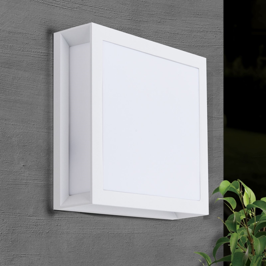 Buitenlamp HENRY 2xE27/15W/230V 26x26 cm IP44 wit