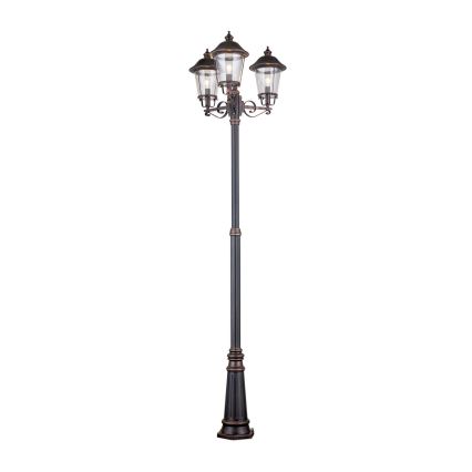 Buitenlamp KENZO 3xE27/100W/230V IP44 brons/patina
