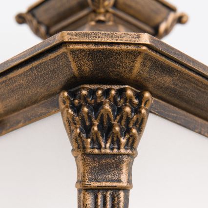 Buitenwandlamp AIKO 1xE27/60W/230V IP23 brons/patina