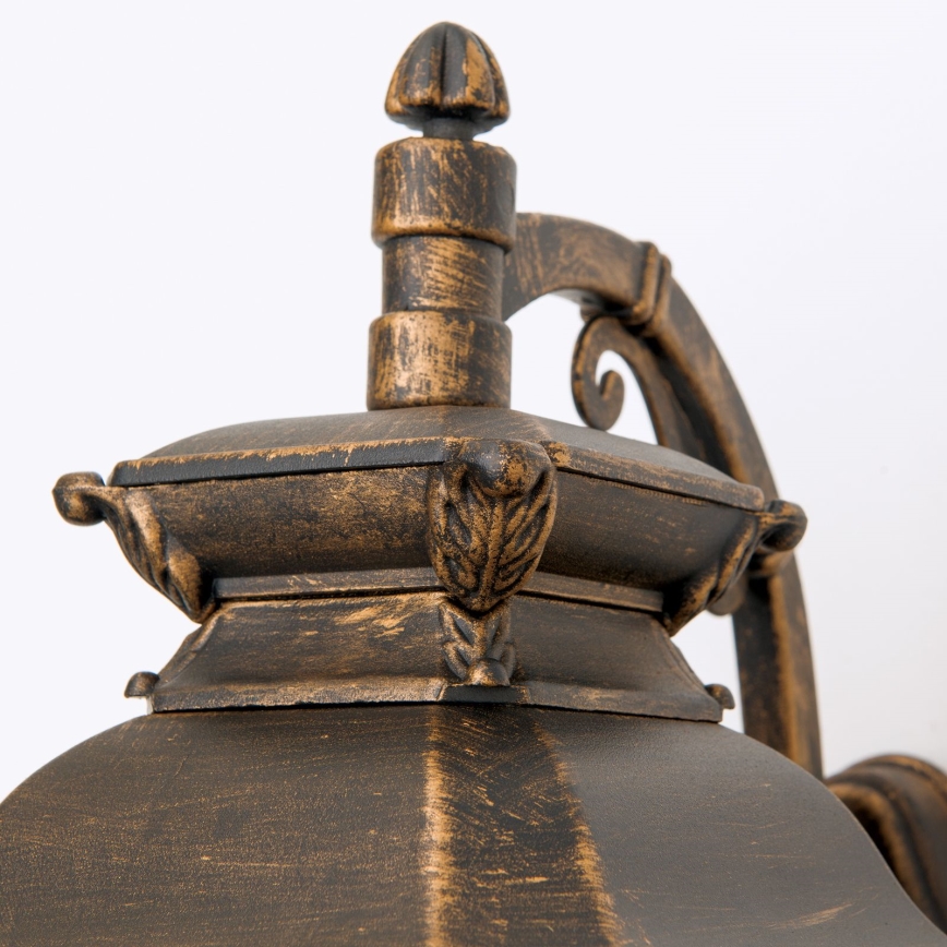 Buitenwandlamp AIKO 1xE27/60W/230V IP23 brons/patina