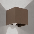 Orion - Buitenwandlamp met bewegings- en schemeringssensor CUBE-S LED/13W/230V IP54 bruin