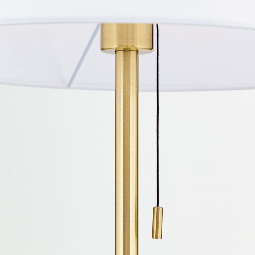 Staande Lamp LUDWIG 1xE27/40W/230V wit/goud