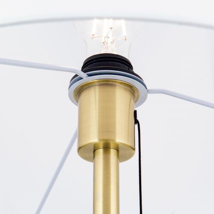 Staande Lamp LUDWIG 1xE27/40W/230V wit/goud