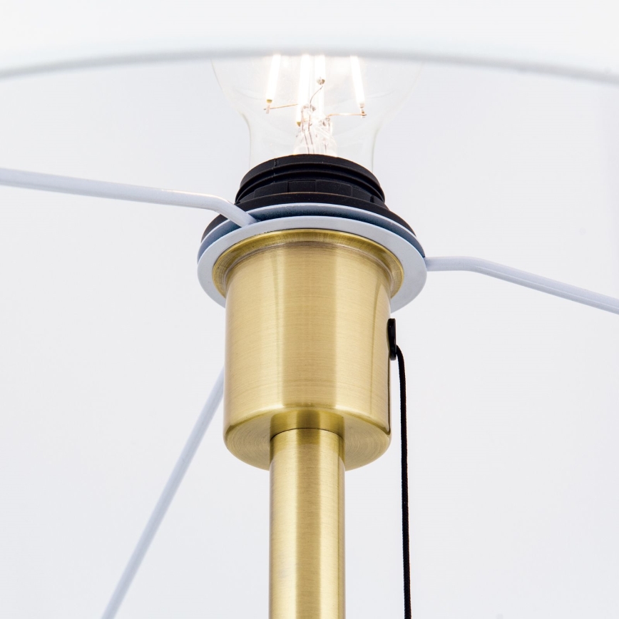 Staande Lamp LUDWIG 1xE27/40W/230V wit/goud