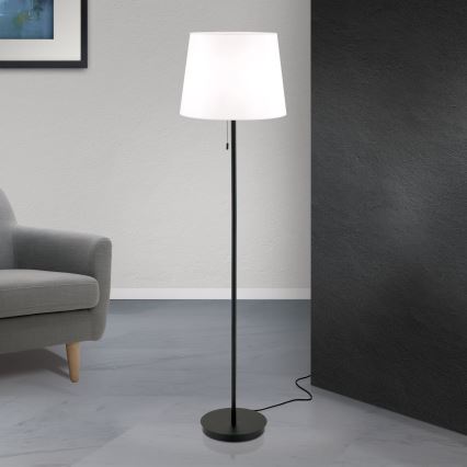 Staande Lamp LUDWIG 1xE27/40W/230V wit/zwart