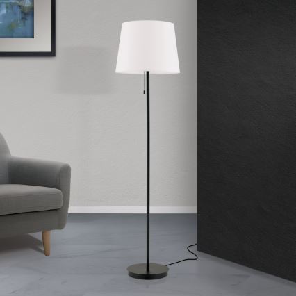 Staande Lamp LUDWIG 1xE27/40W/230V wit/zwart