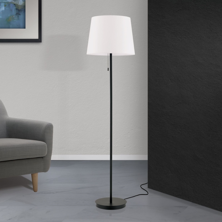 Staande Lamp LUDWIG 1xE27/40W/230V wit/zwart