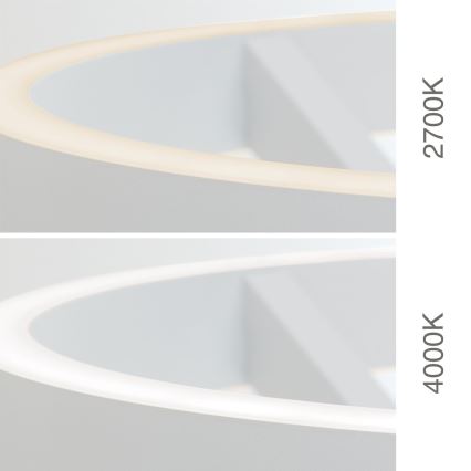 Dimbare LED-staande lamp KOLK LED/40W/230V 2700/4000K wit