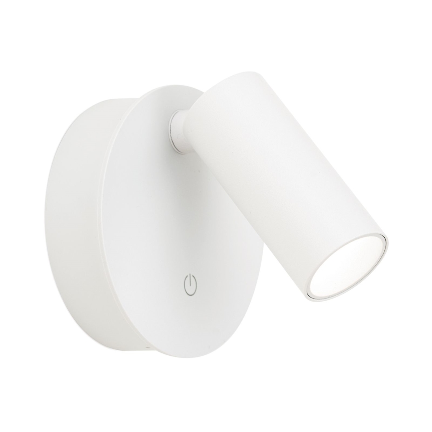 Dimbare oplaadbare LED-wandspot met aanraakbediening LUXY LED/1W/5V 2200 mAh 2700/3000/4000K wit