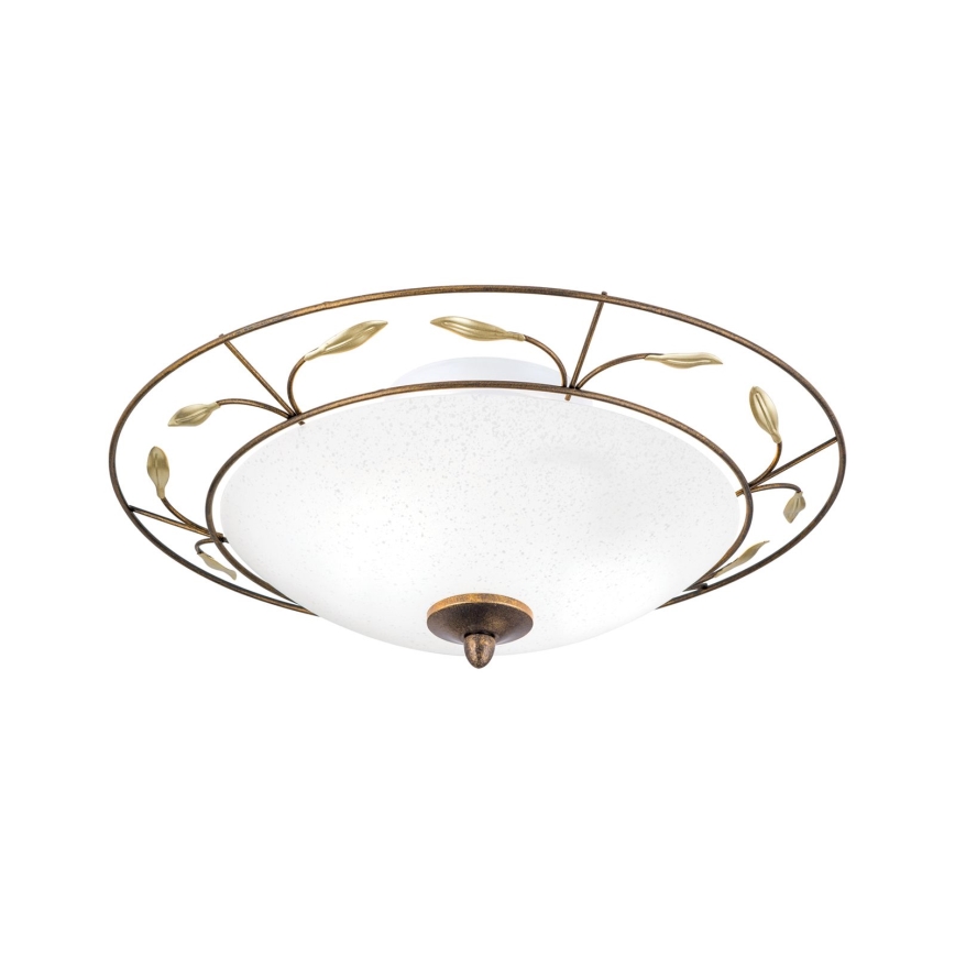Plafonnier LUCA 2xE14/40W/230V d. 40 cm bronze/patine