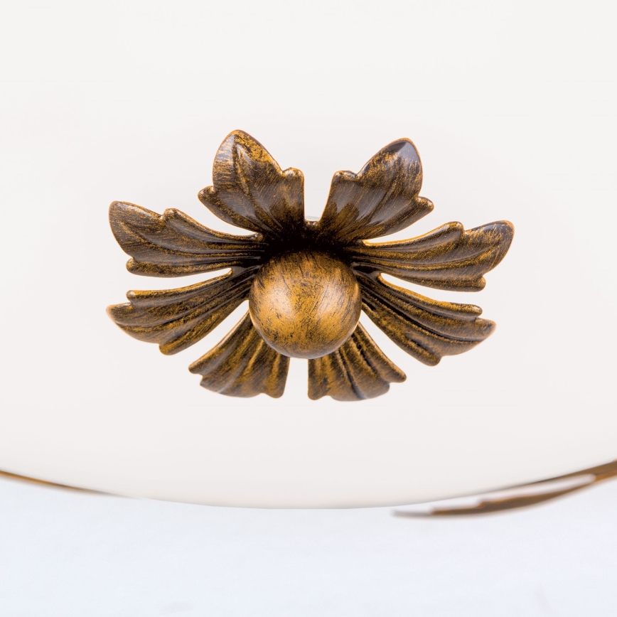 Plafondlamp FLEUR 3xE27/60W/230V diameter 50 cm brons