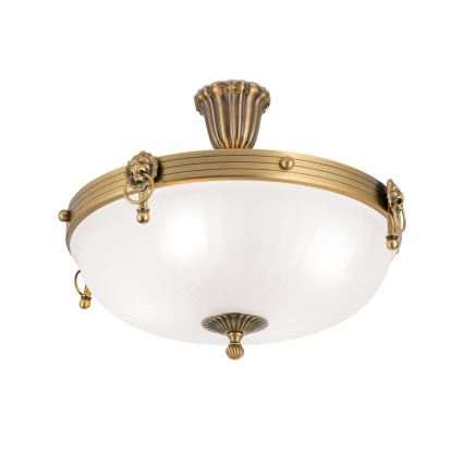 Bevestigde hanglamp ROCCA 4xE27/60W/230V diameter 43 cm brons/wit