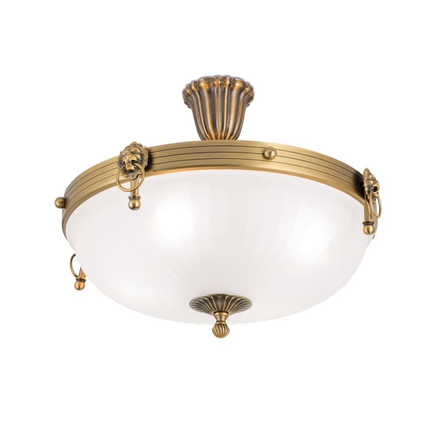 Bevestigde hanglamp ROCCA 4xE27/60W/230V diameter 43 cm brons/wit